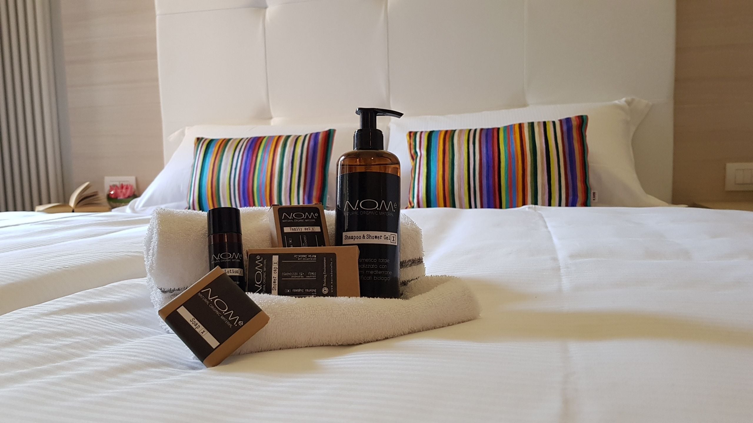 shower, rainfall showerhead, designer toiletries, hair dryer