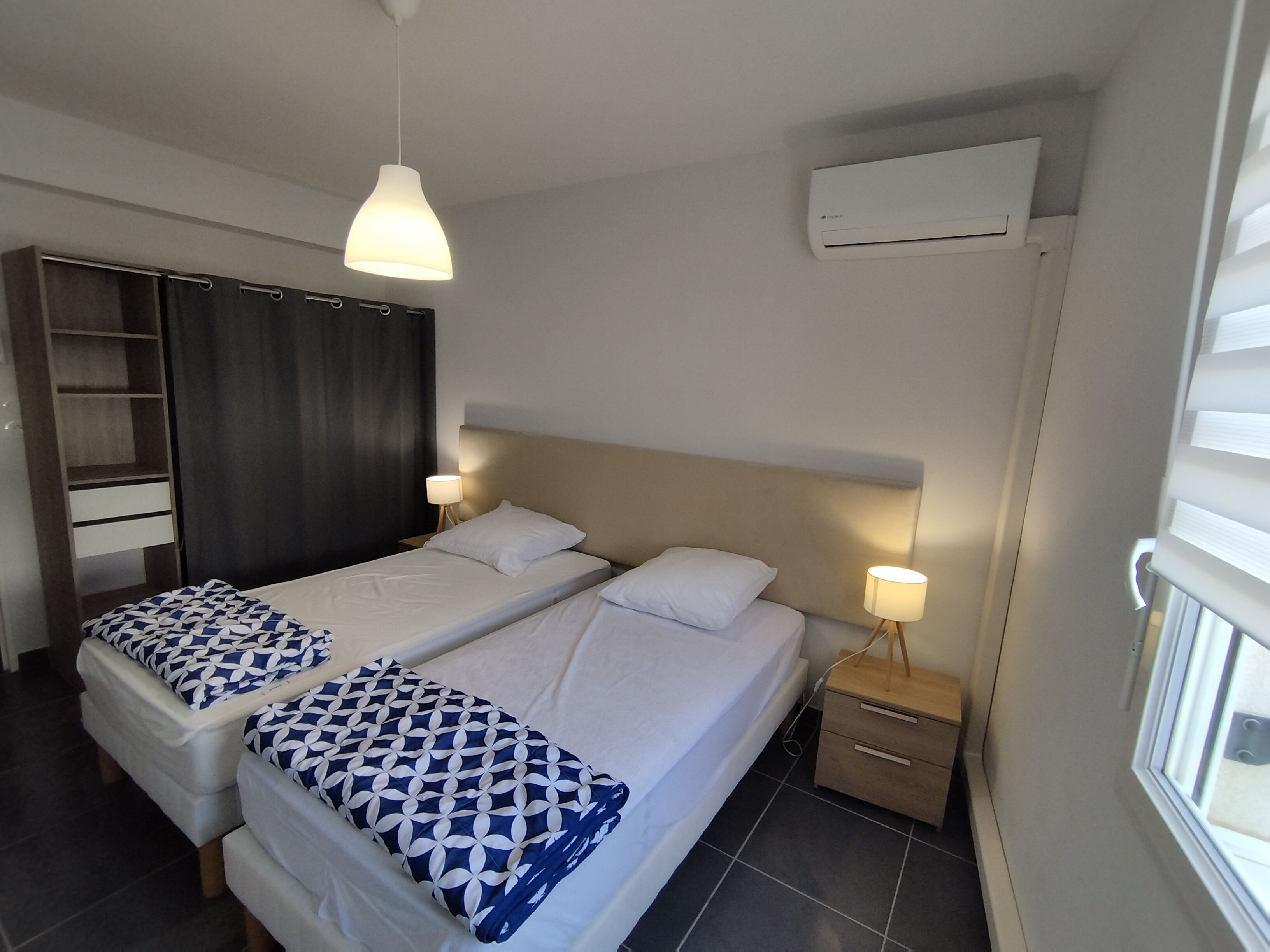 2 chambres, fer et planche à repasser, draps fournis