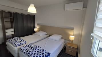 2 chambres, fer et planche Ă repasser, draps fournis