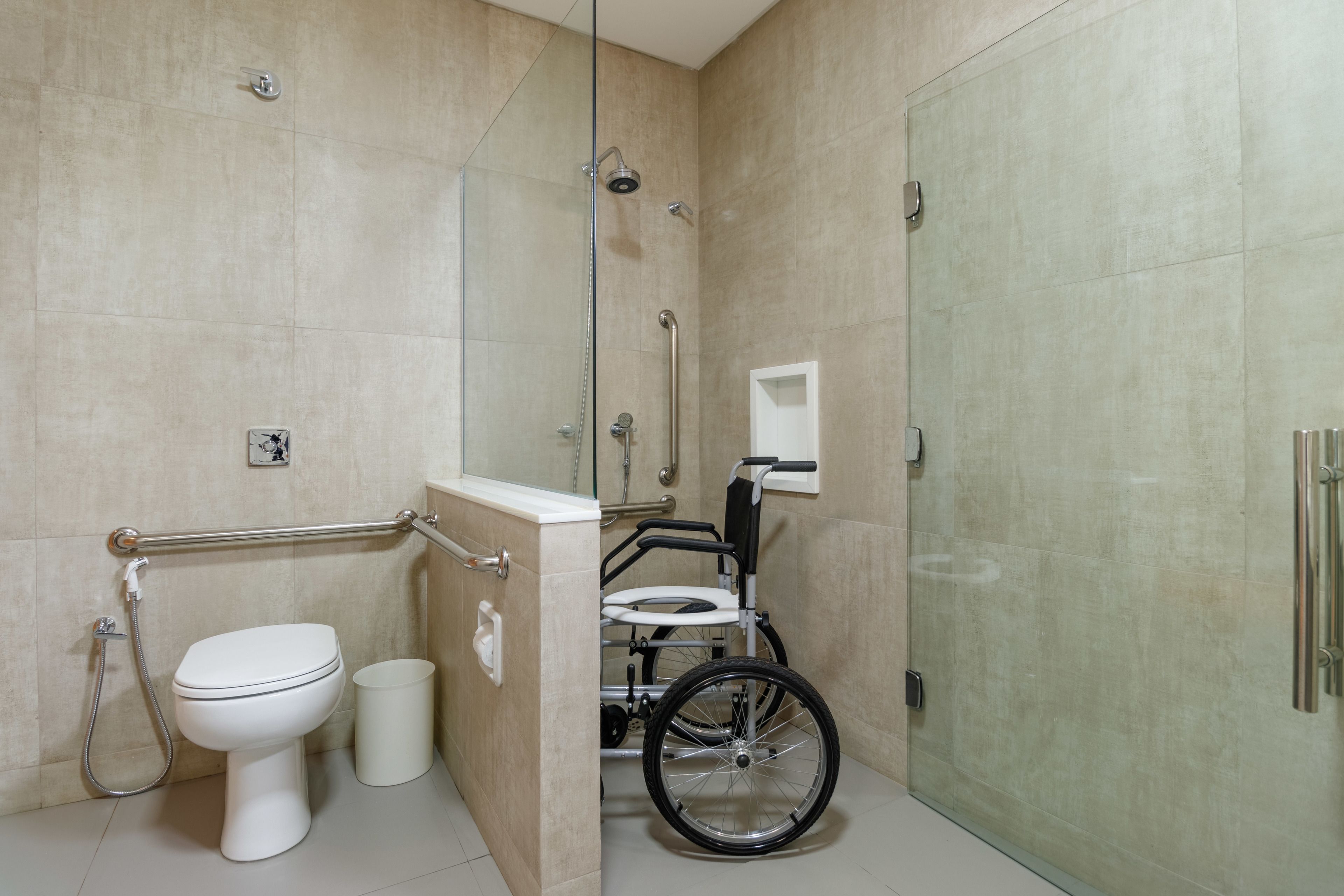 superior studio suite, multiple beds | bathroom | free toiletries, hair dryer, towels, soap