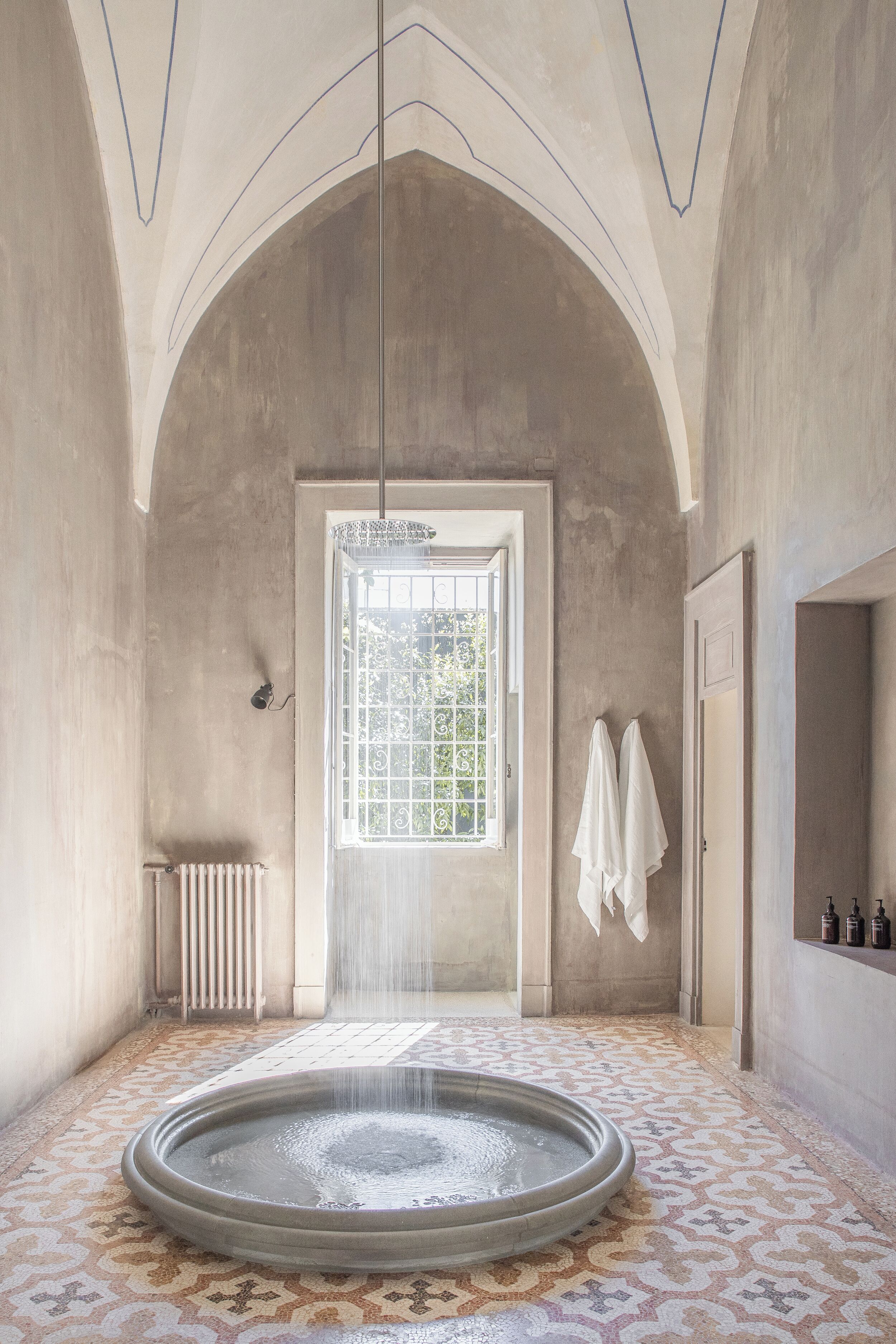 Shower, free toiletries, hair dryer, bathrobes