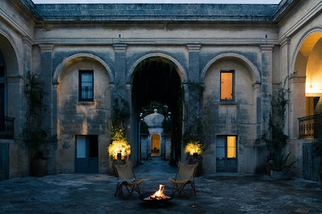 Fireplace. Palazzo Daniele, a Member Design Hotels