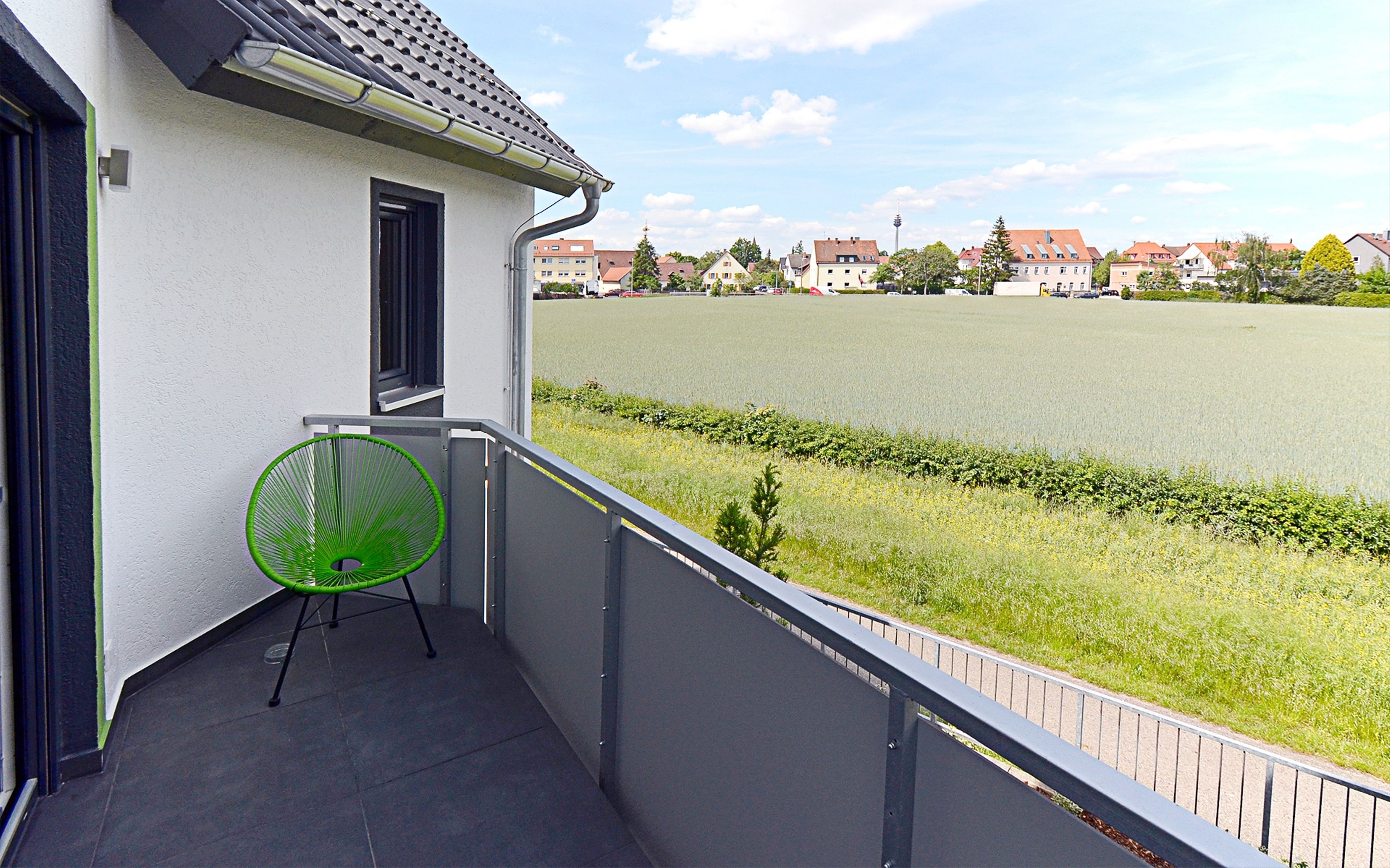 Deluxe Apartment mit 1 Schlafzimmer und Balkon oder Terrasse | Balkon