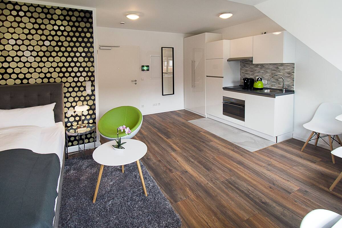 Comfort Studio Apartment | Skrivebord, strykejern/-brett og barnesenger (inkludert)