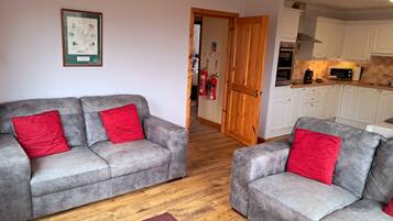 Cottage, Multiple Beds, Accessible, Garden View | Living area | LCD TV, DVD player