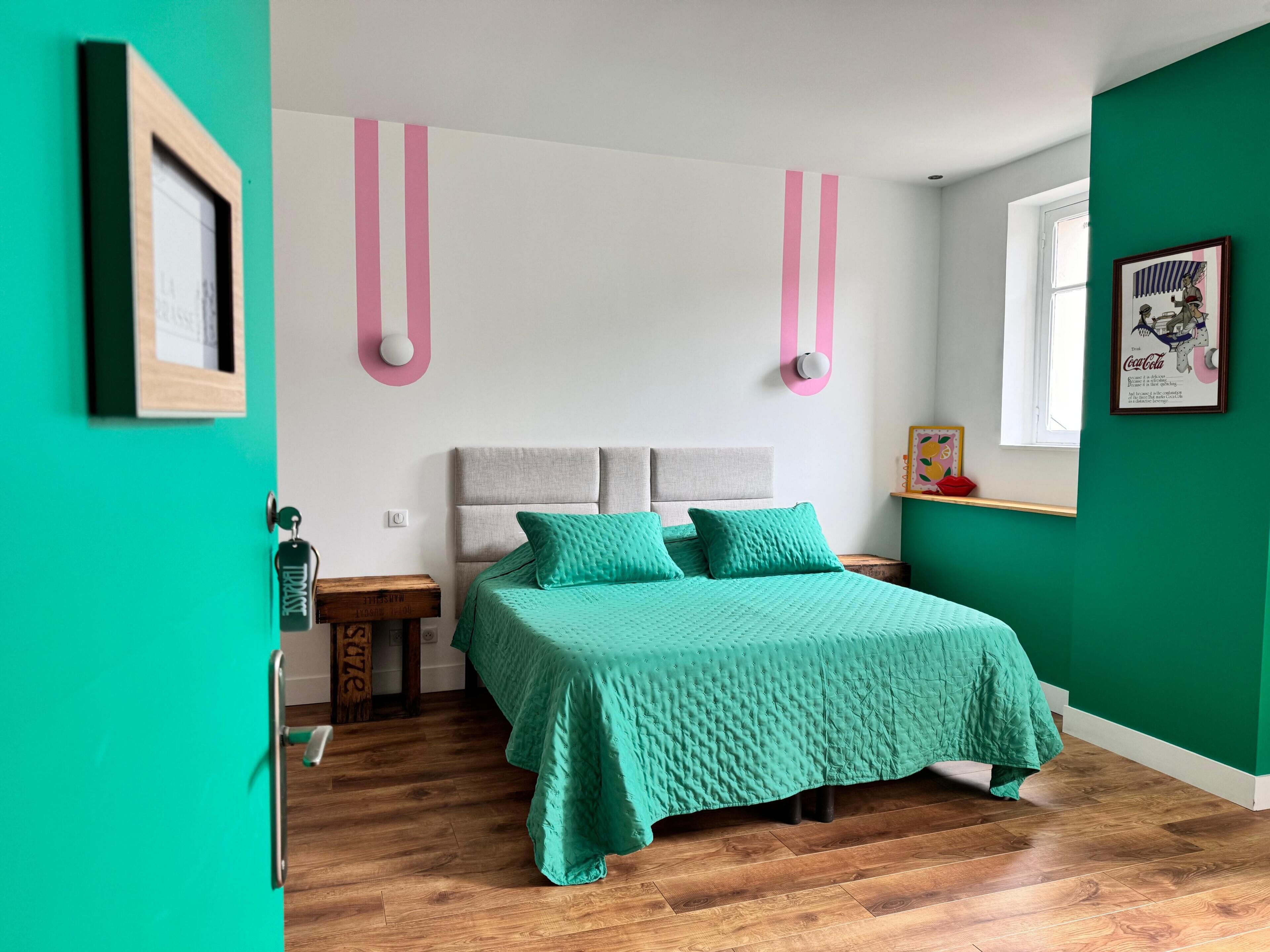 4 habitaciones, ropa de cama de alta calidad y colchones con pillow-top 