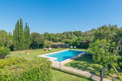 CAN MOSTATXET - Lovely country house with private pool 1.6 km from the beach. Free WiFi