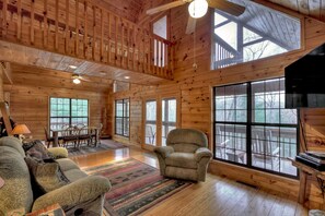 Living room - Toccoa River Area Mineral Memories (Ellijay)