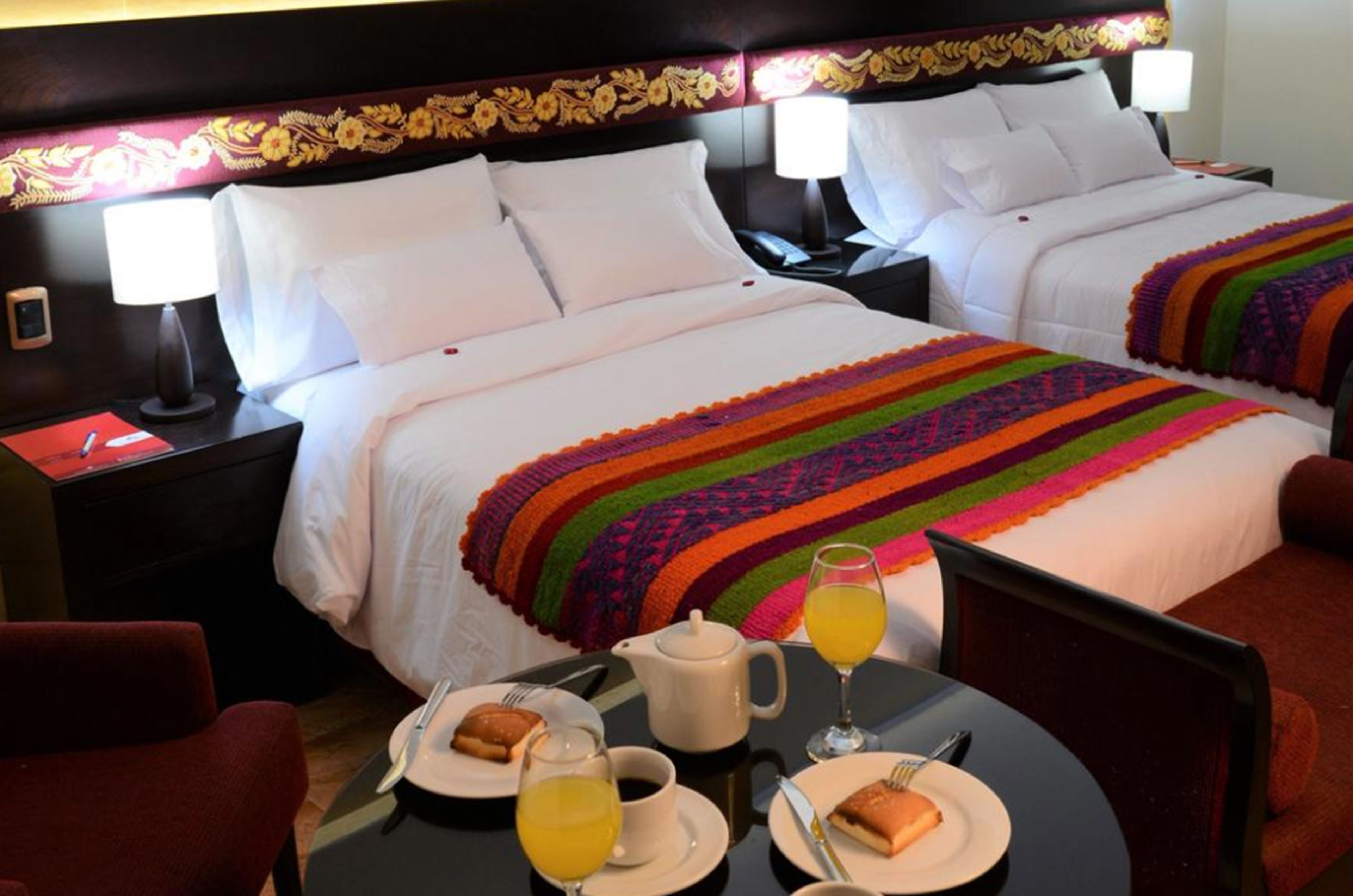 superior double room, 2 double beds | 1 bedroom, desk, laptop workspace, blackout curtains