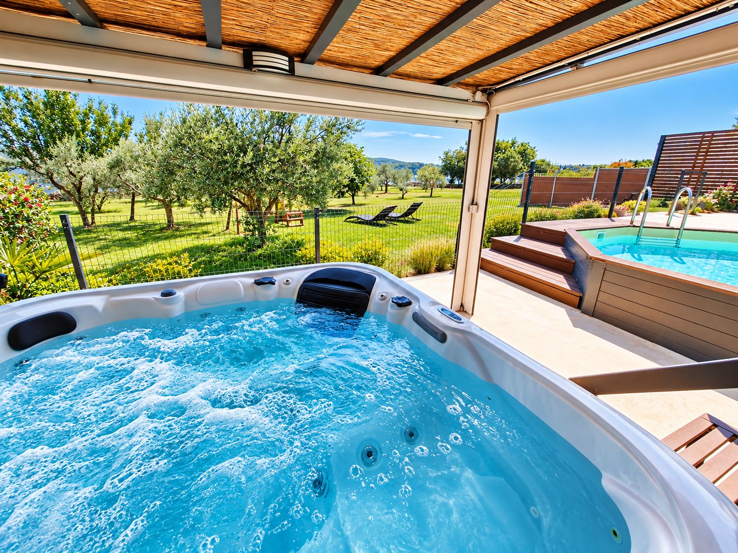 Baignoire à remous extérieure