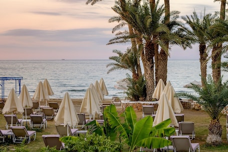 On the beach. Zeus Hotels Palm Beach