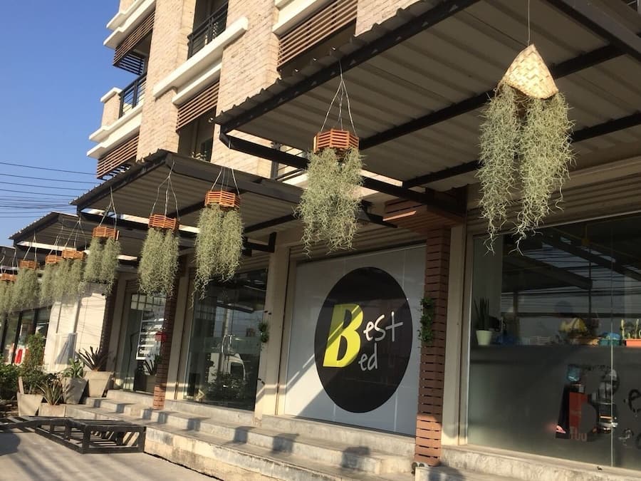 Voorkant van accommodatie