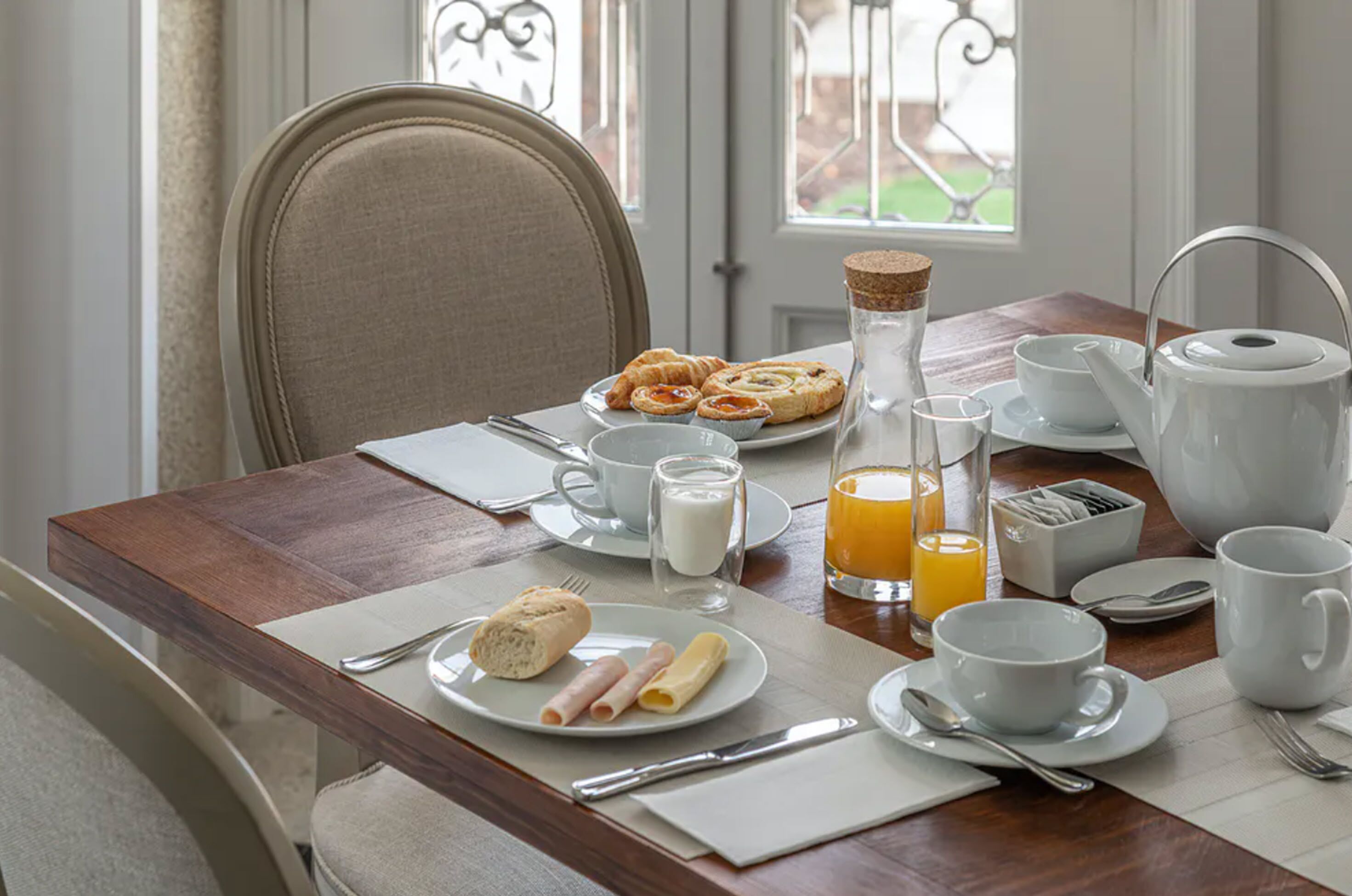 daily buffet breakfast (eur 12.50 per person)