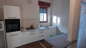 Fridge, oven, stovetop, dishwasher