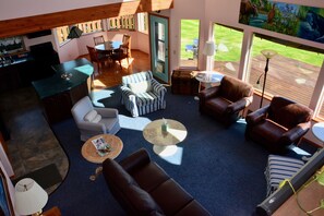 Traditional Villa, 5 Bedrooms, Non Smoking, Ocean View | Living area | TV - Old Town Vacation Rentals (Homer)