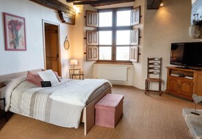 Habitación panorámica doble, 1 cama doble, vistas al río (1) | Decoración individual, mobiliario individual, sistema de insonorización