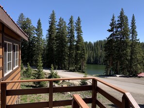 Comfort Cabin, 2 Queen Beds, Non Smoking (Cabins 1 or 2) | Terrace/patio - Alexander lake lodge (Cedaredge)