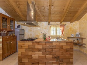 Microwave, oven, dishwasher, freezer - Stunning private villa for 6 guests with WIFI, A/C, TV, terrace and pets allowed (Pazin)