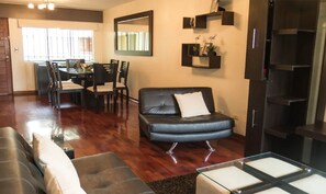 Apartment, 3 Bedrooms, Non Smoking | Living area | Flat-screen TV