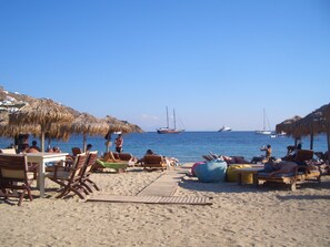 Vlak bij het strand, strandlakens