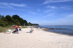 Beach nearby, sun-loungers