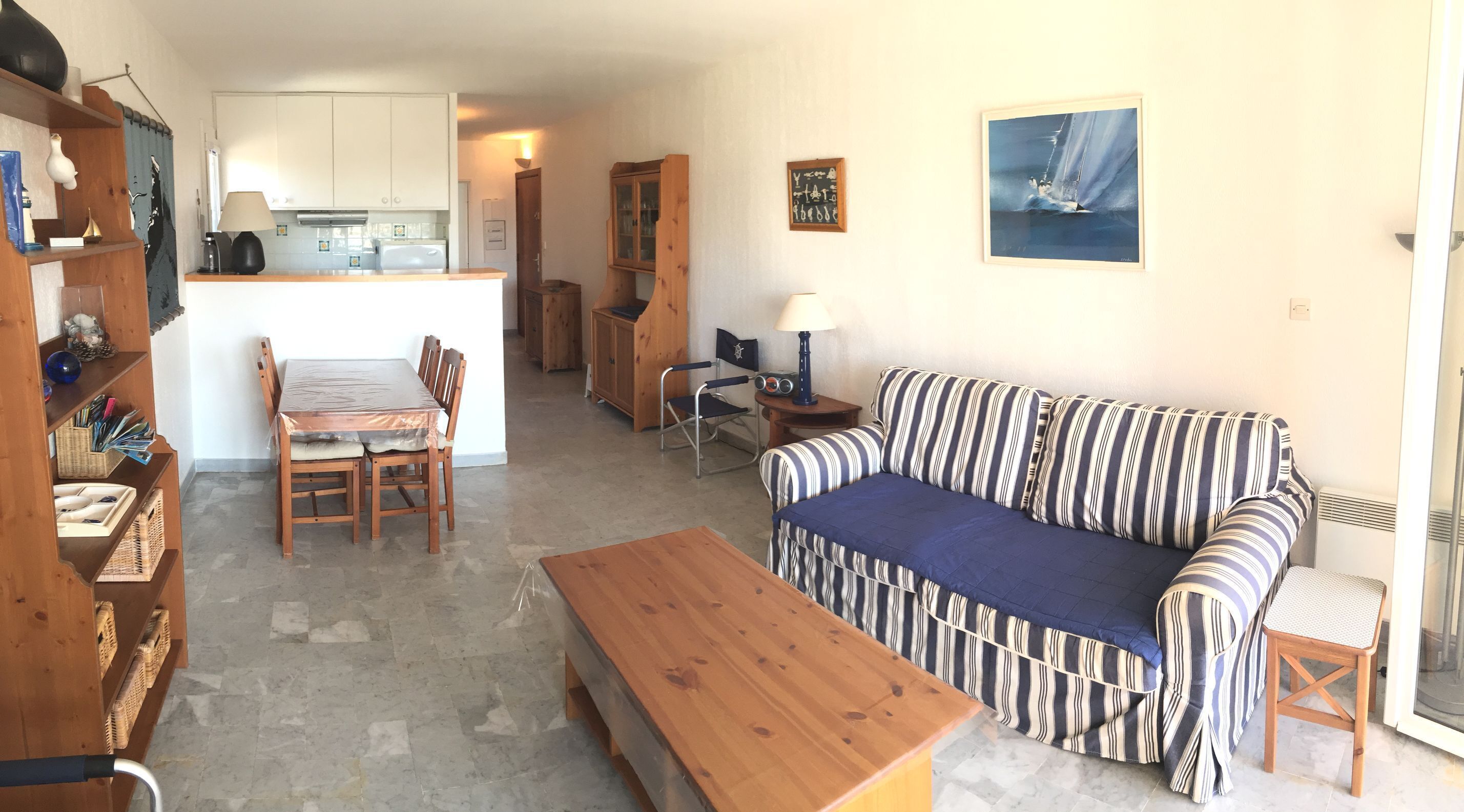 Télévision, table de tennis de table