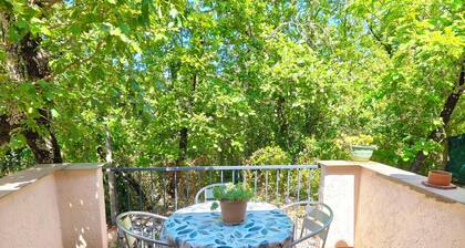In Balazuc (listed village): 4-room gite with air conditioning and wifi + swimming pool and Ardèche river