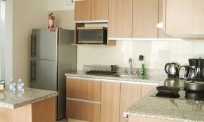 Apartment, 1 Queen Bed, Non Smoking | Private kitchen | Full-size fridge, microwave, stovetop, coffee/tea maker - Modern Apt In Miraflores - Excellent Location (#3) (Lima)