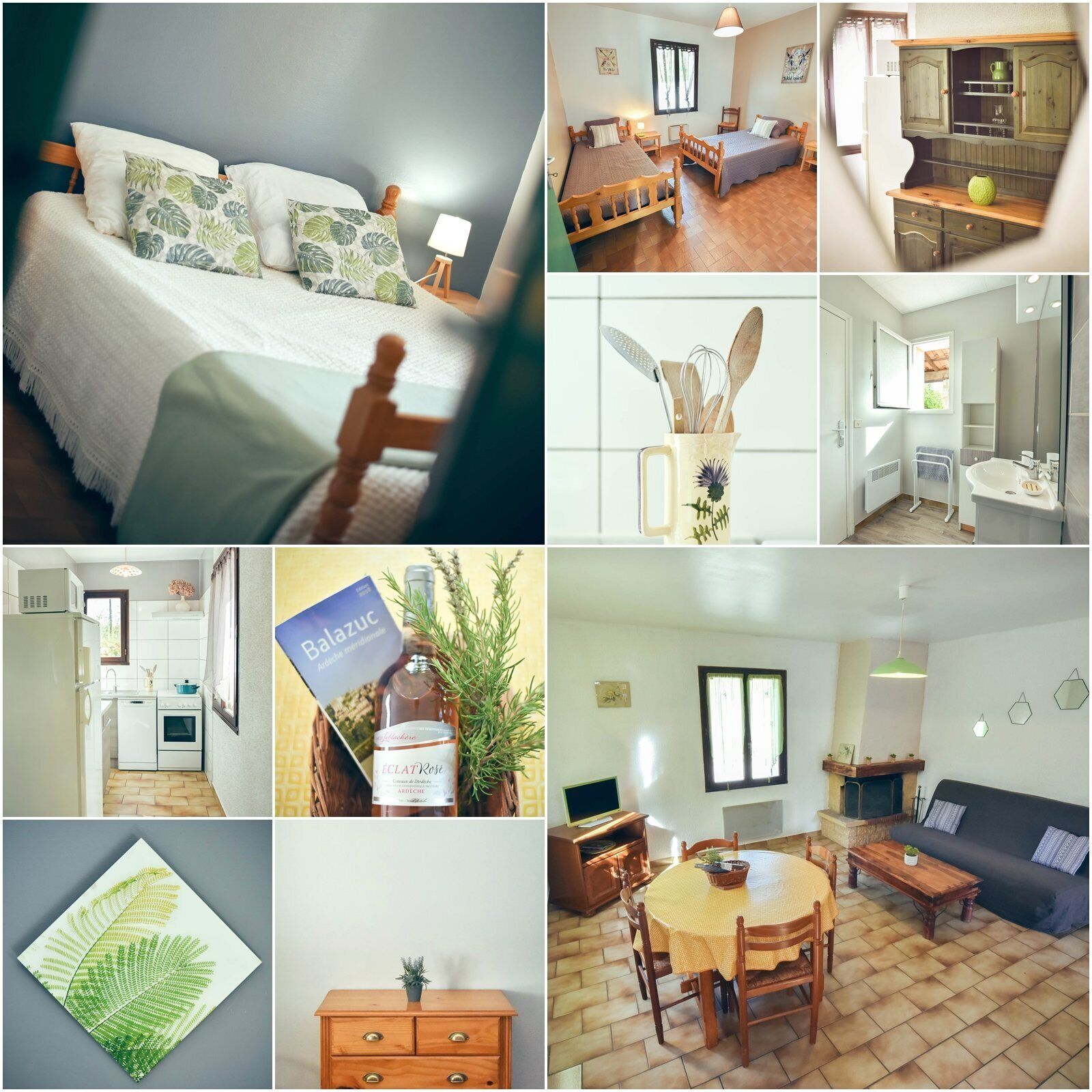 In Balazuc (classified village): 4 p gite + swimming pool and river! # 8