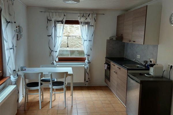 Departamento | Cocina privada | Refrigerador, cafetera de espresso y cafetera y tetera