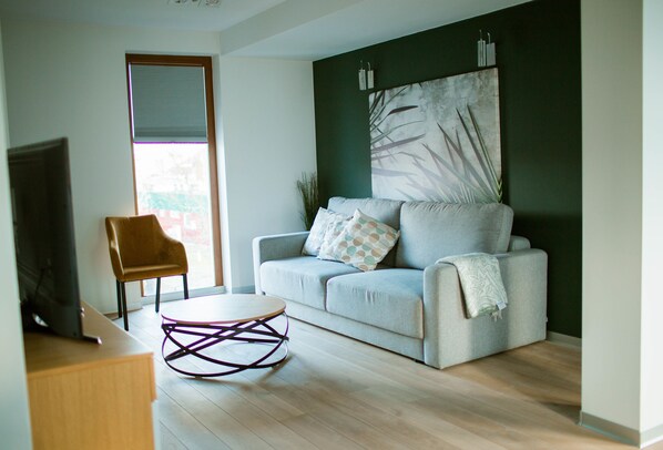 エグゼクティブ アパートメント 喫煙可 シティビュー | エジプト綿のシーツ、高級寝具、低反発ベッド、客室ごとに異なる装飾