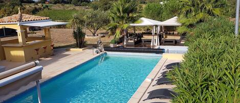 حمّام سباحة خارجي، حمّام سباحة مُدفَّأ