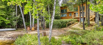 Unique Lakefront House with Sandy Beach and Dock - Sweeping Views