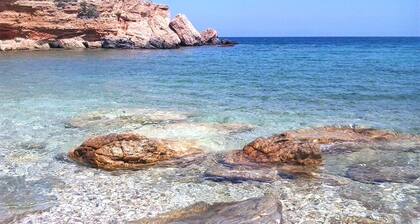 Villa Mella, Glyfa Beach Paros: luxury vacations by the sea, panoramic view