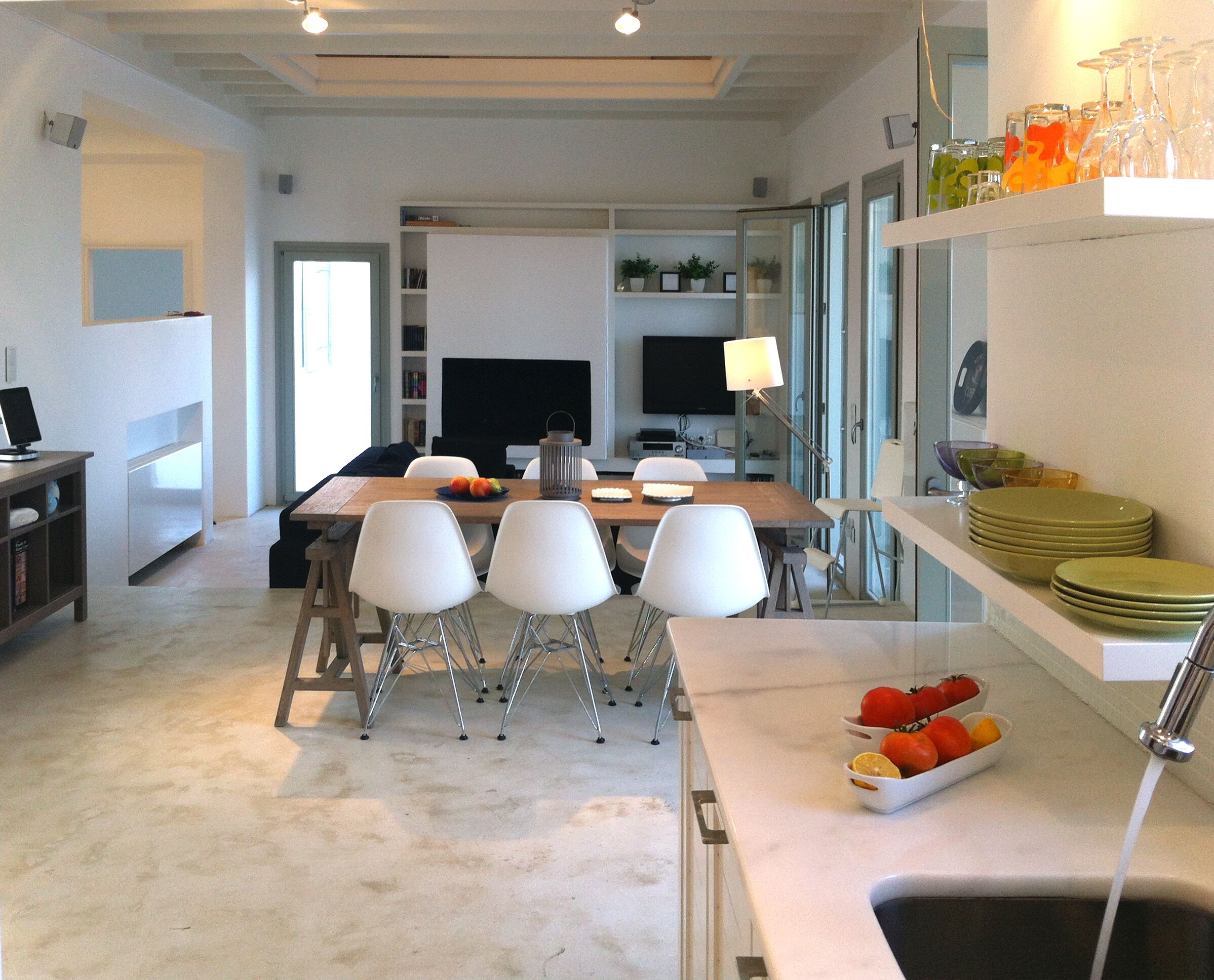 Villa Mella, Glyfa Beach Paros: luxury vacation near the sea, panoramic view