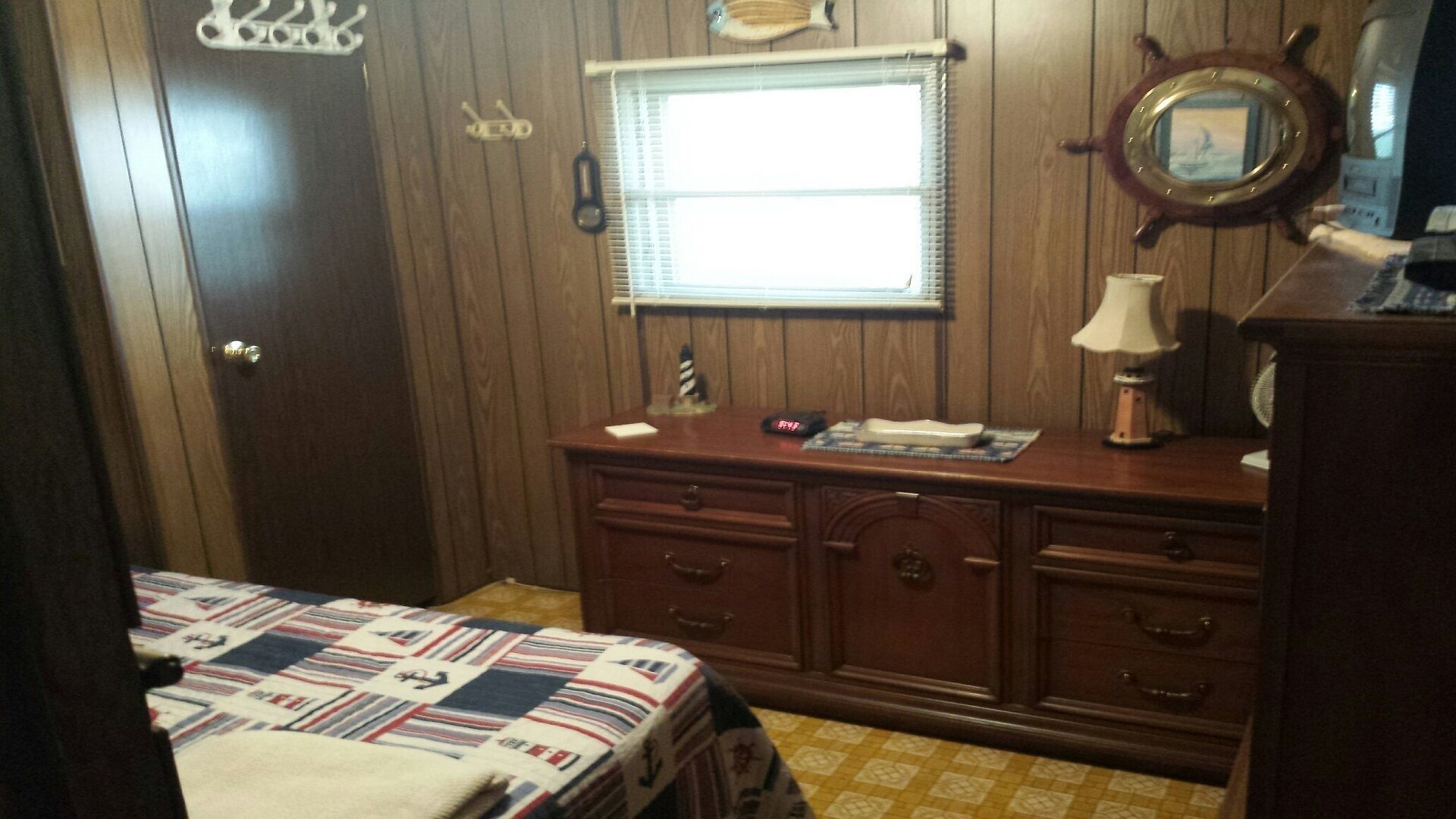 Keowee lakefront view with large yard and dock for boat up to 30' long