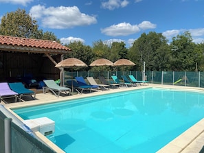 Outdoor pool - Country Cottage / Gite - MARNAC (Berbiguières)