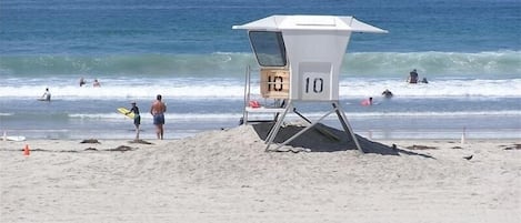 On the beach