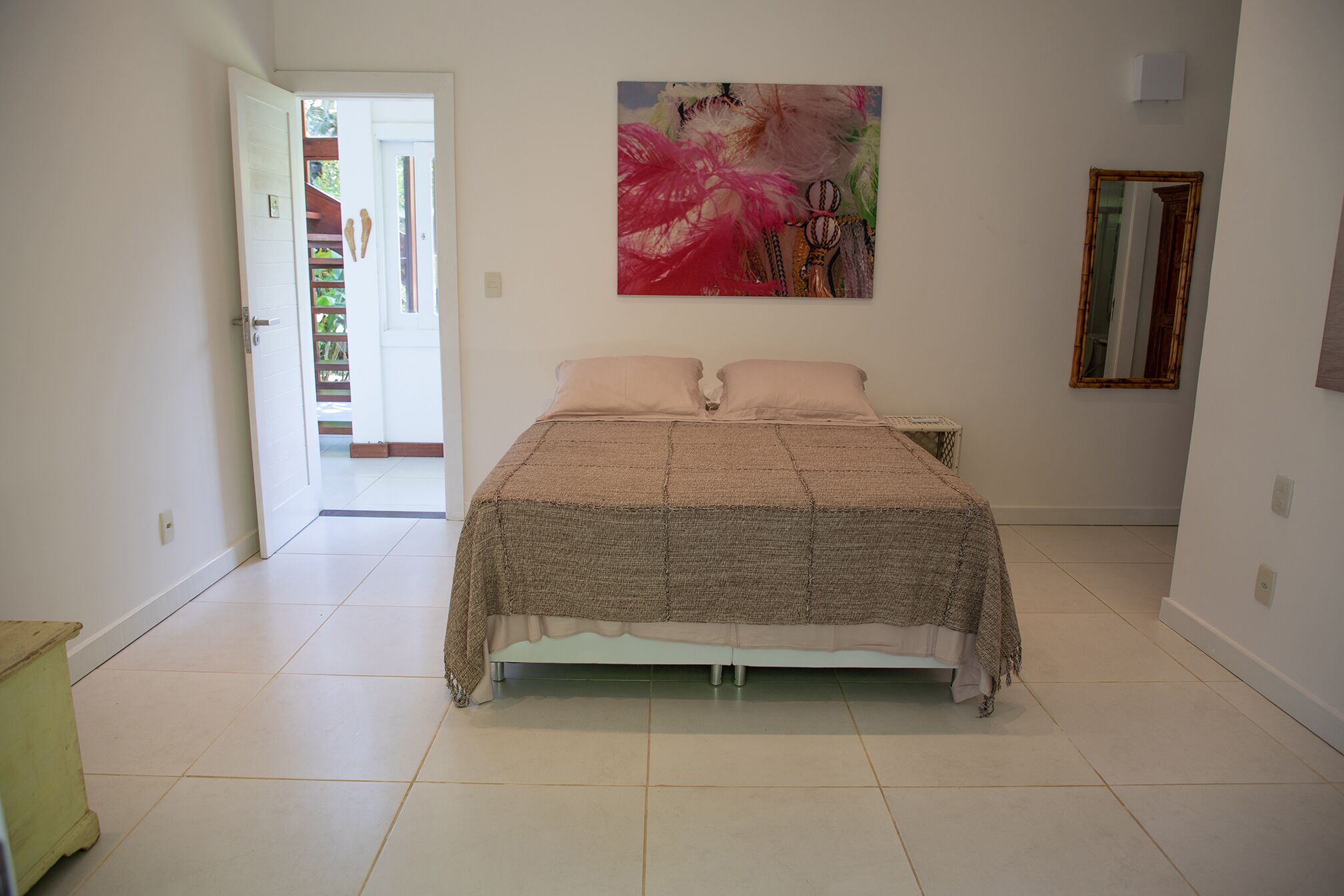 Beach house in tropical garden with swimming pool, sea view, 150m from the beach