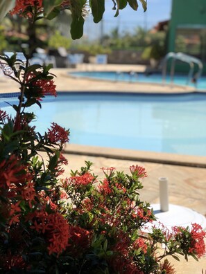 Una piscina riscaldata