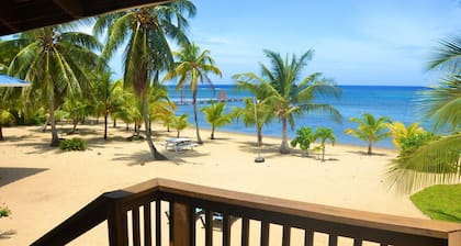 Private, beachfront house on 2.5 acres with fruit trees, owners nextdoor to help