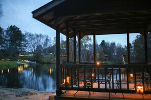 Property grounds - Lakeside cabin with Hot Tub and full kitchen!  Sleeps up to 12 people. (Tomah)