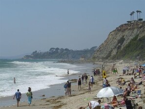 Sun-loungers, beach towels