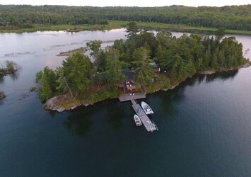 A view of our island wirh a drone