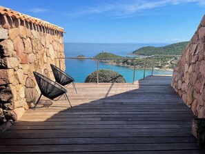 Terrace/patio - Luxury villa 5 * panoramic sea view private heated pool + SPA (Conca)