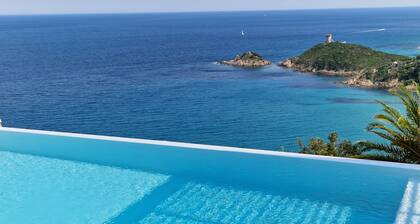 Luxury villa 5 * panoramic sea view private heated pool + SPA