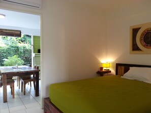 1 bedroom, iron/ironing board, travel crib, WiFi