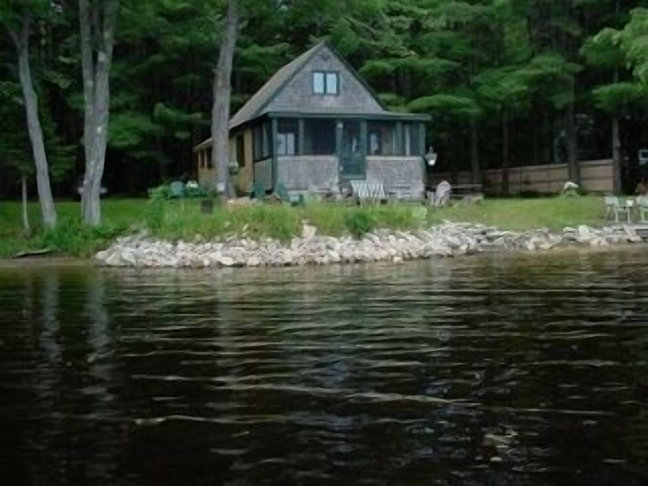 Waterfront, no electricity, outhouse, cold water only, 4 adults max, 6 total