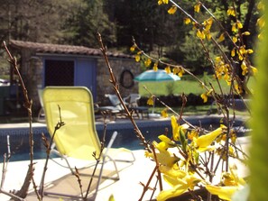 Piscine extérieure, piscine chauffée