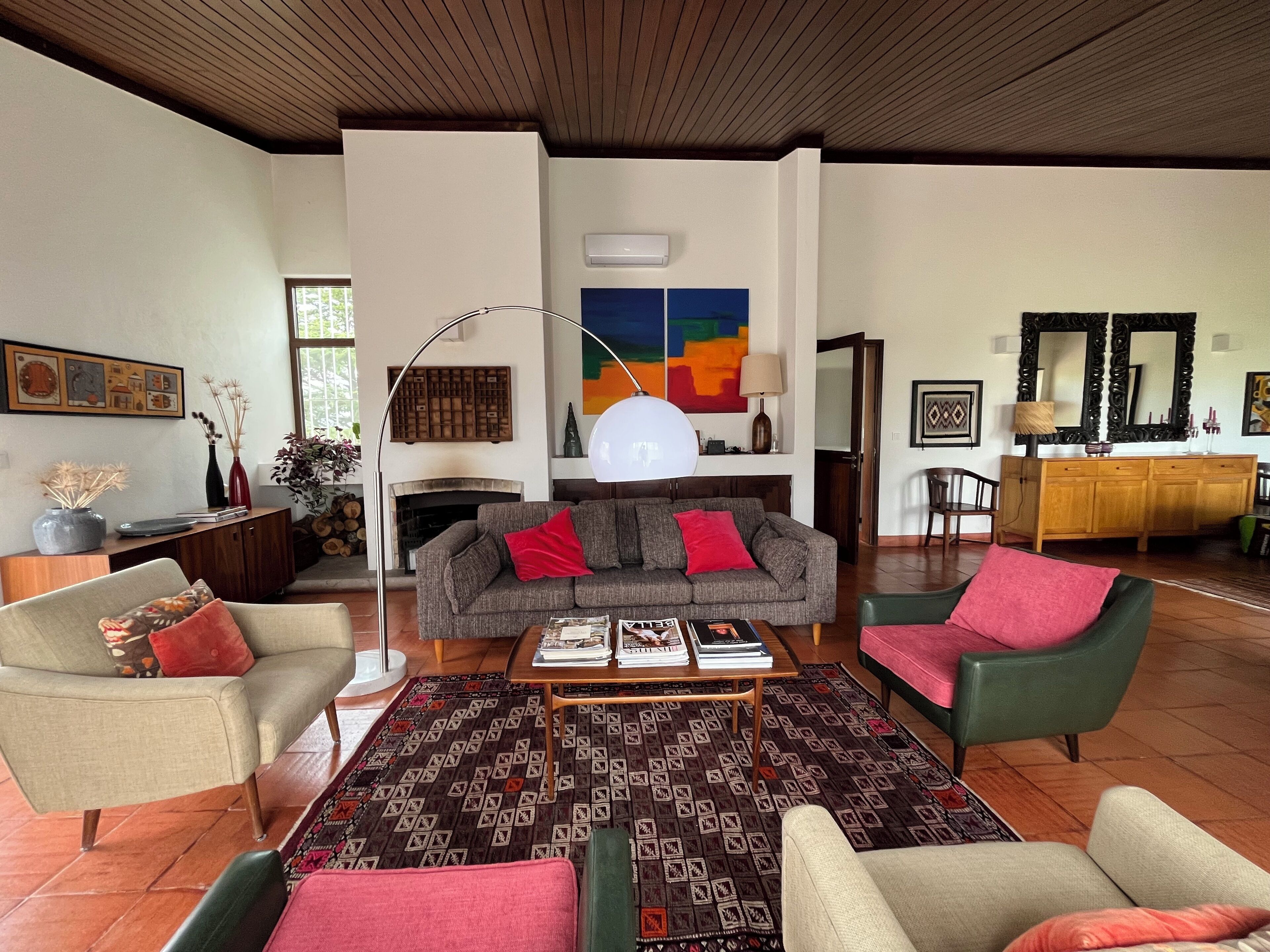 TV, fireplace, video games, DVD player